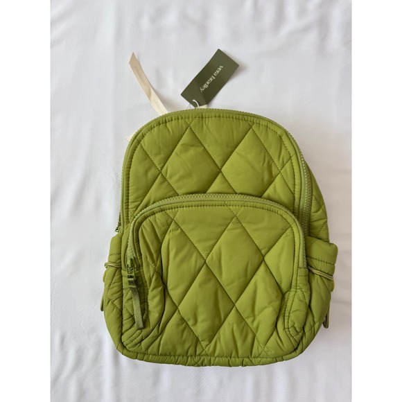 Vera Bradley Handbags - Vera Bradley Small Banbury Backpack Spinach Green Quilted Puffer 50515-21354 NEW